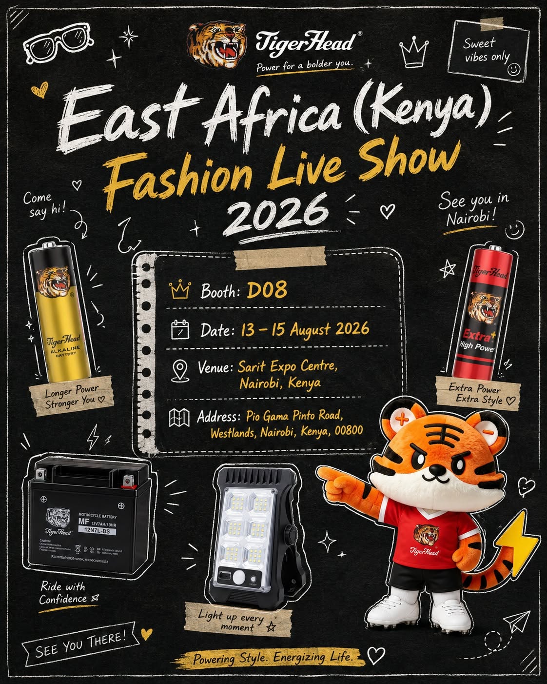 Tiger Head Battery Invites You to Kenya Fashion Live Show 2026 in Nairobi